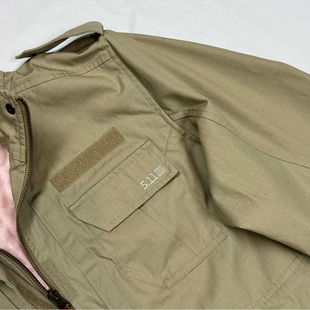 5.11 TACTICAL Taclite M-65 Ripstop Jacket Women’s Size XL Tan - Picture 5 of 11